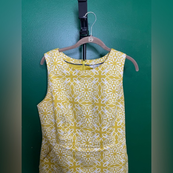 Boden NWOT Talia Sheath dress size 10R Floral Paisley Cotton Textured Career - Picture 3 of 12